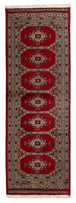 Tappeto corsia Tappeto Pakistani - 192 x 64 cm - rosso scuro