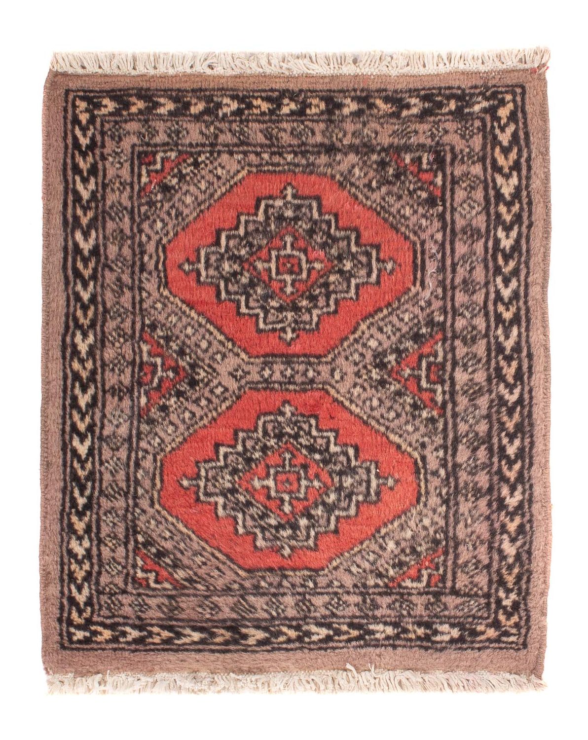 Tappeto Pakistani - 57 x 47 cm - marrone chiaro