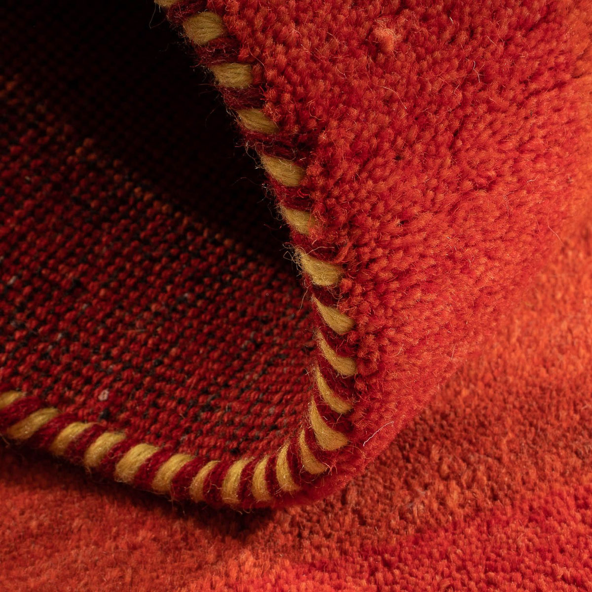 Tappeto Gabbeh - Indus - 142 x 74 cm - rosso scuro