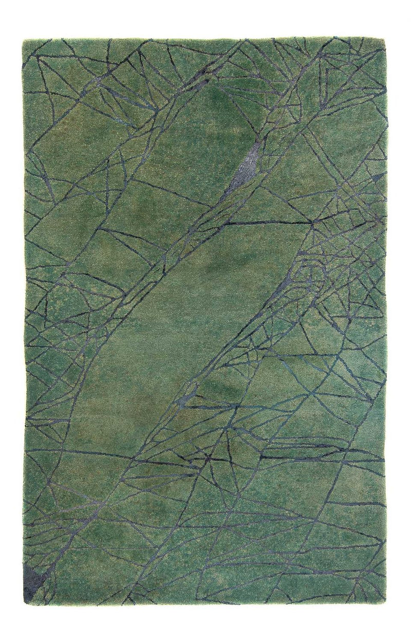 Tappeto di lana - 247 x 147 cm - verde