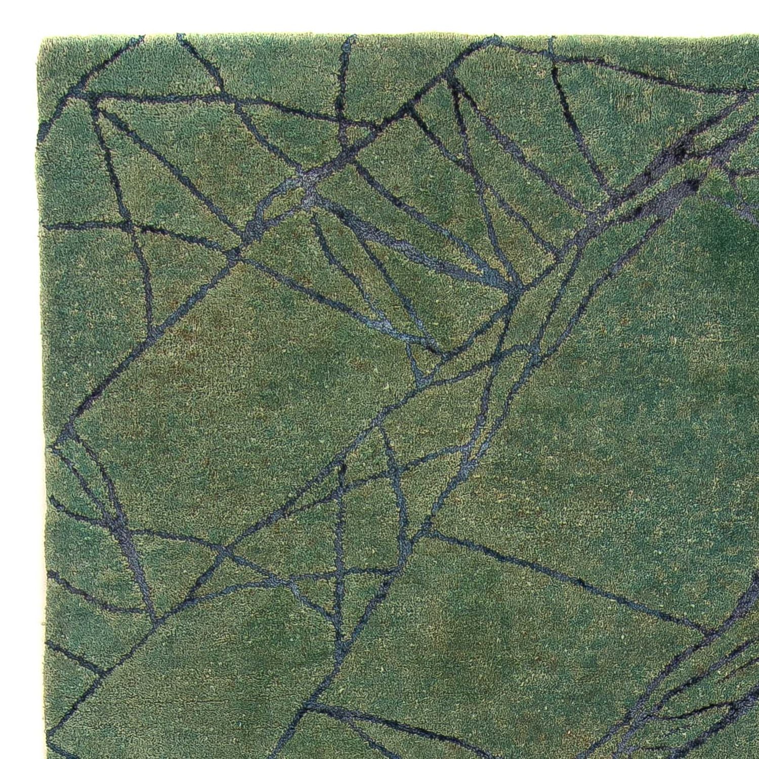 Tappeto di lana - 247 x 147 cm - verde