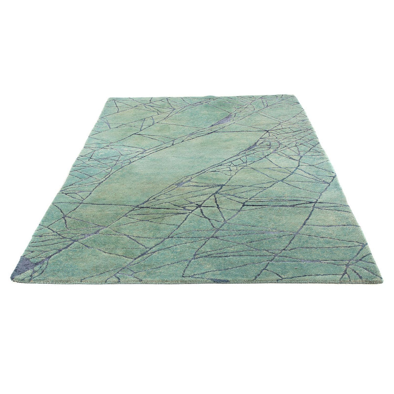 Tappeto di lana - 247 x 147 cm - verde