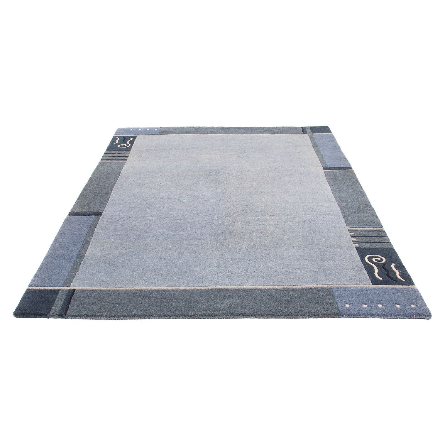 Tappeto Nepal - 240 x 170 cm - blu chiaro