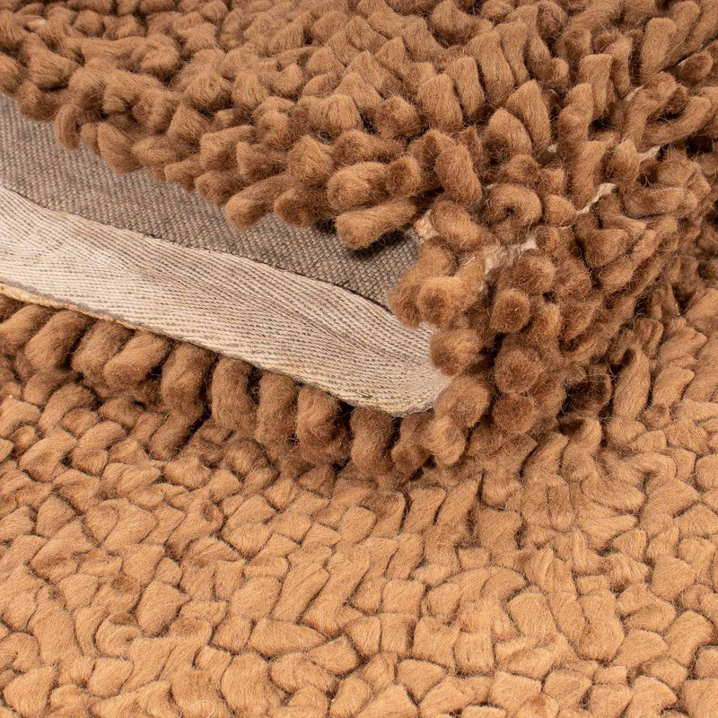 Tappeto a pelo alto - 206 x 155 cm - marrone