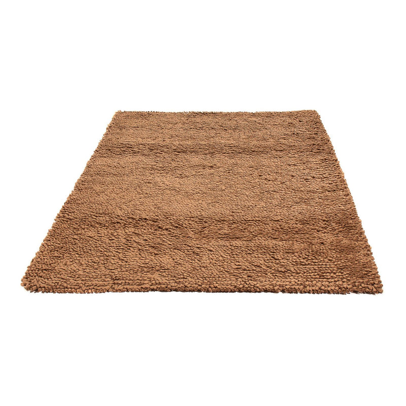 Tappeto a pelo alto - 206 x 155 cm - marrone