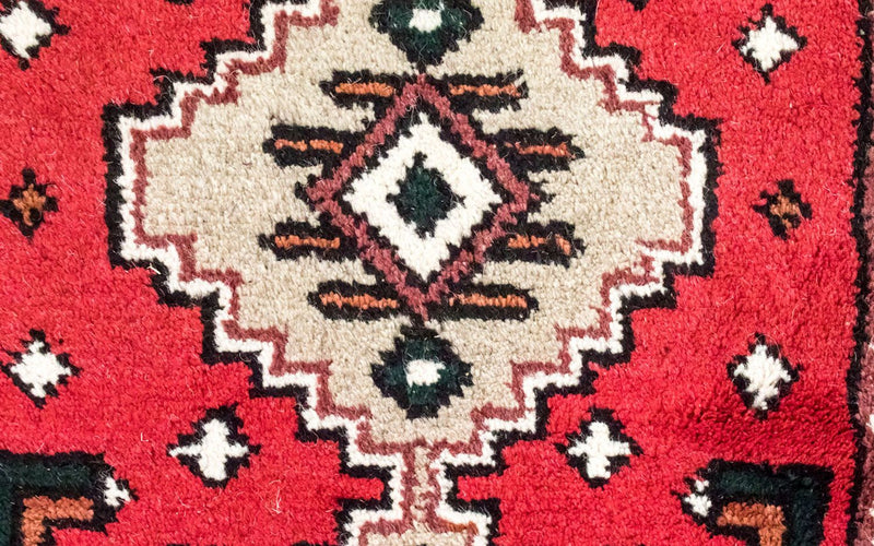 Tappeto orientale - 160 x 90 cm - rosso