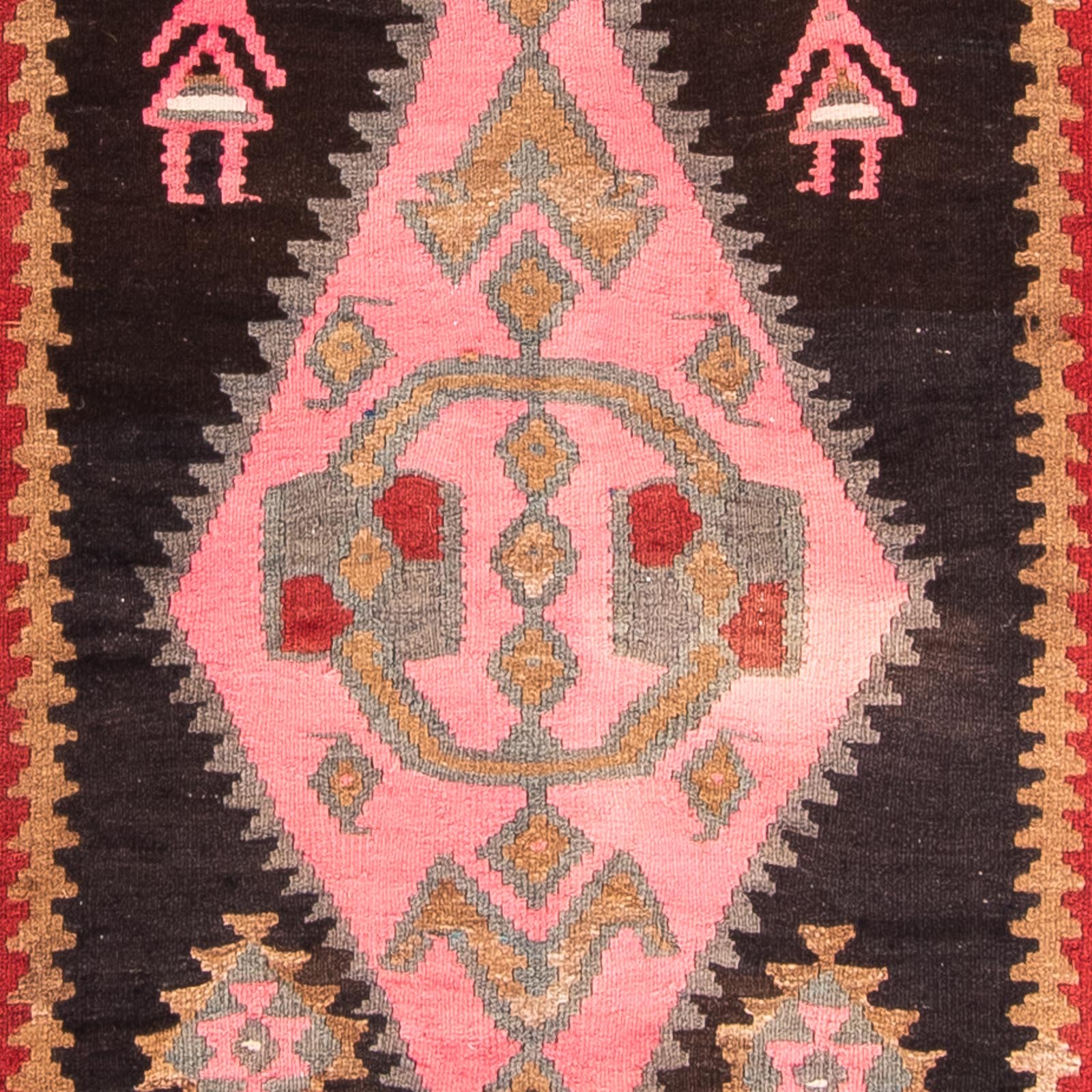 Tappeto corsia Tappeto Kelim - Vecchio - 360 x 145 cm - multicolore