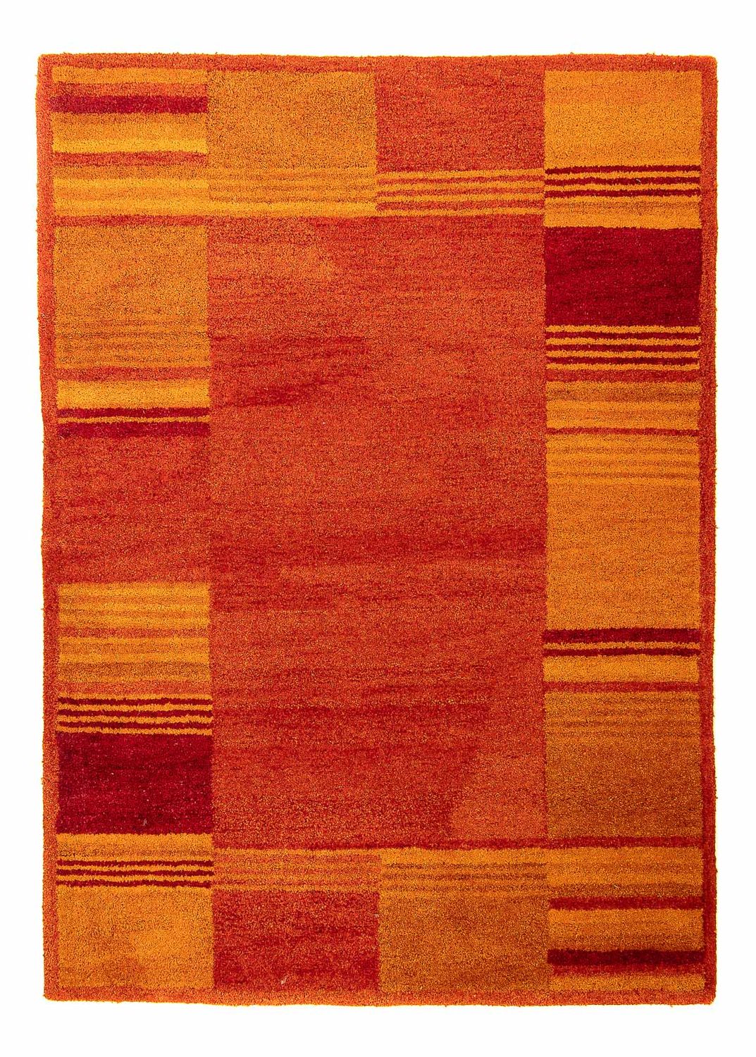 Tappeto di lana - 195 x 140 cm - ruggine