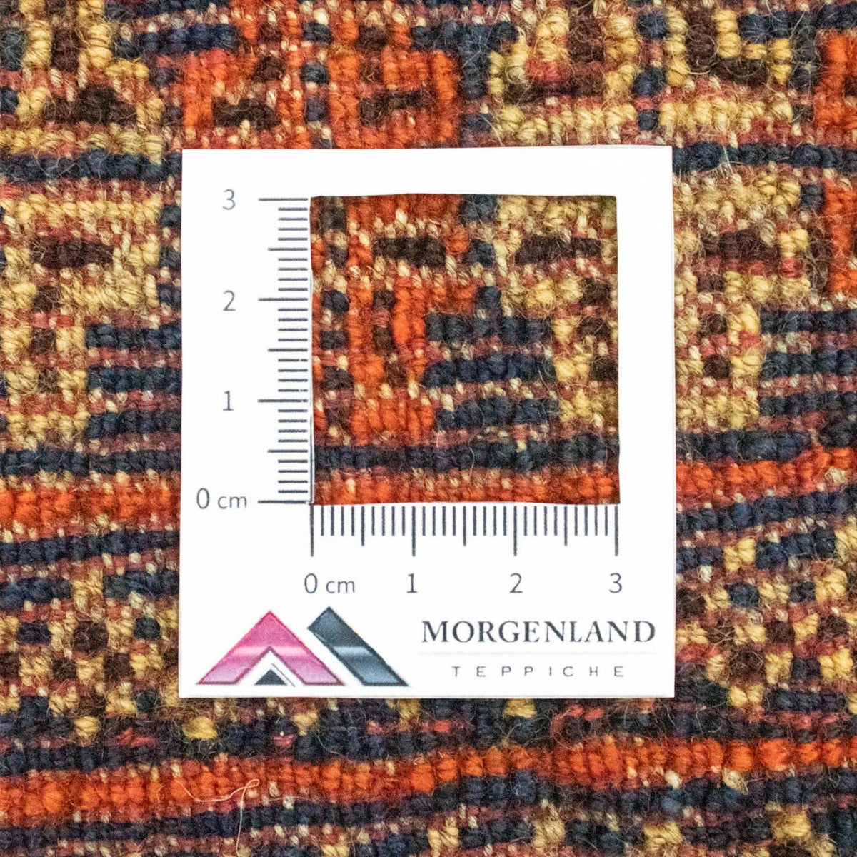 Tappeto afgano quadrato  - 70 x 57 cm - blu