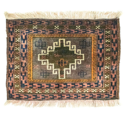 Tappeto afgano - 64 x 47 cm - multicolore