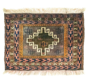 Tappeto afgano - 64 x 47 cm - multicolore