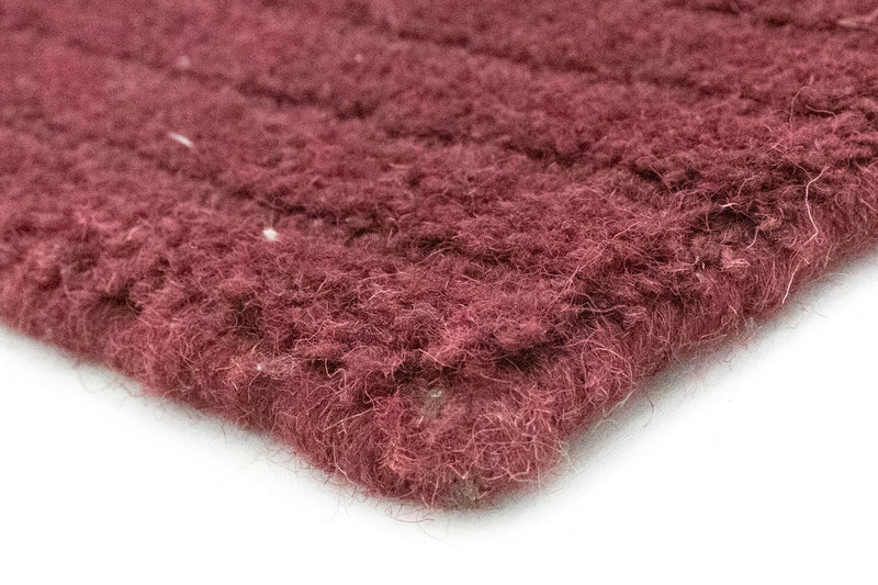 Tappeto di lana - 296 x 239 cm - rosso bordeaux