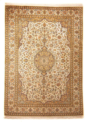 Tappeto di seta - Seta del Kashmir - 302 x 215 cm - beige