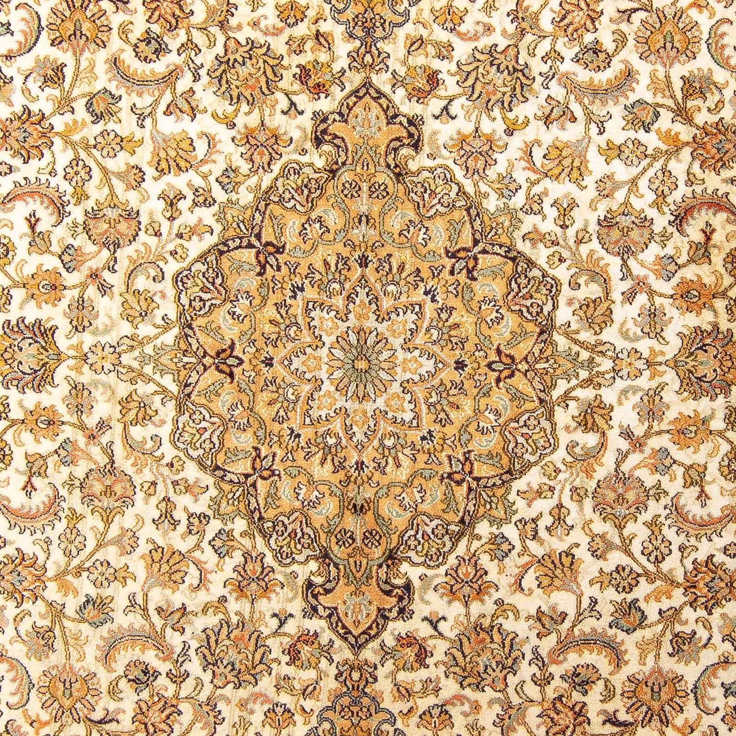 Tappeto di seta - Seta del Kashmir - 302 x 215 cm - beige