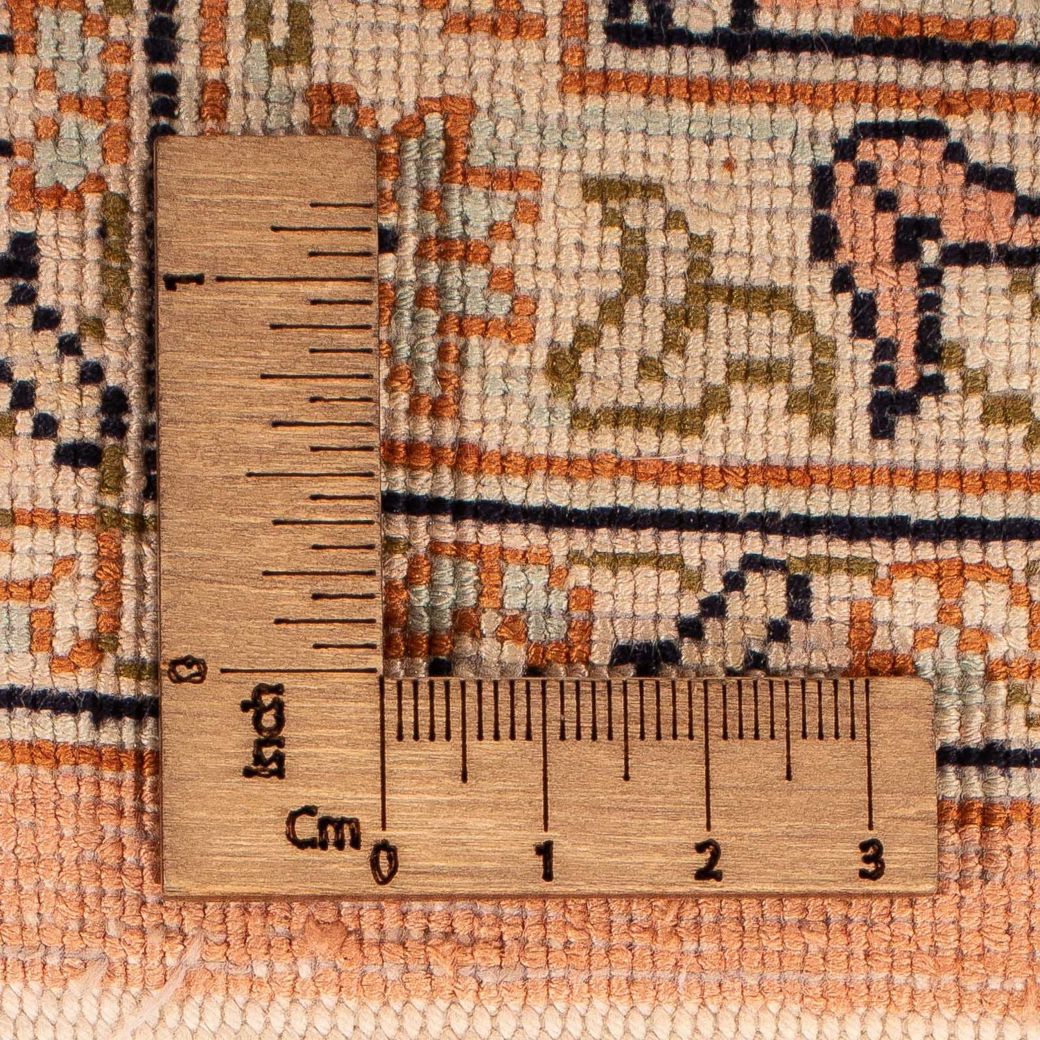 Tappeto corsia Tappeto di seta - Seta del Kashmir - 310 x 94 cm - multicolore