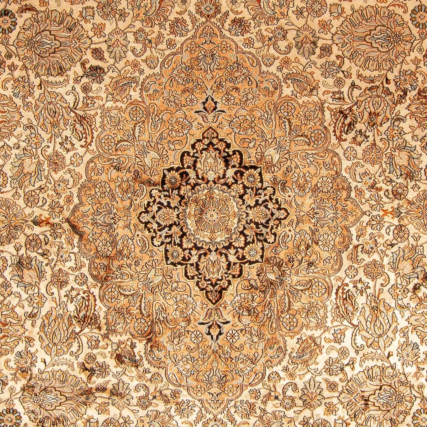 Tappeto di seta - Seta del Kashmir - 410 x 307 cm - marrone chiaro