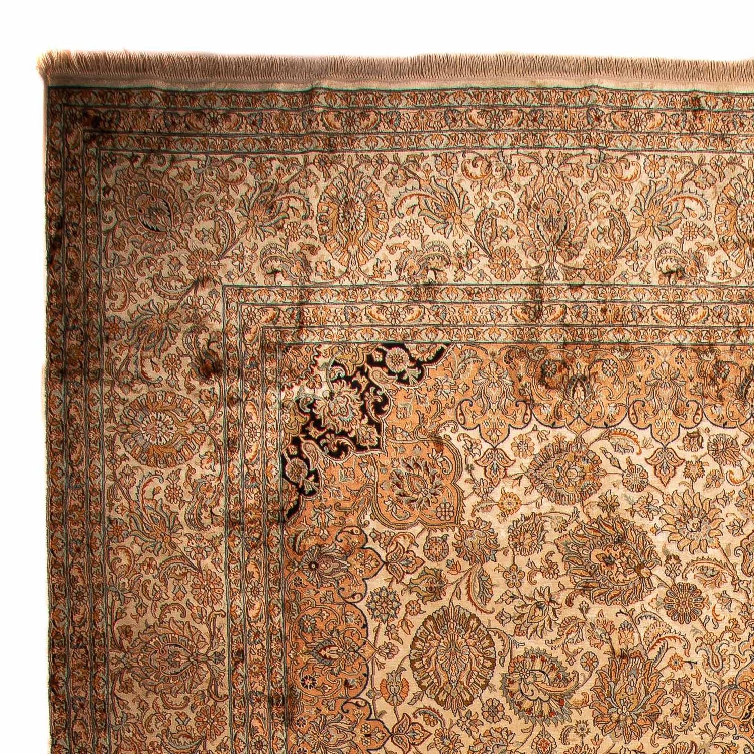 Tappeto di seta - Seta del Kashmir - 410 x 307 cm - marrone chiaro