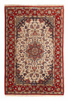Isfahan Tappeto 110x166cm - Tappeto persiano - Rettangolo / Beige / 110 x 166 cm Rettangolo