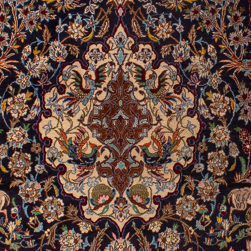 Tappeto Persero - Isfahan - Premio - 173 x 117 cm - blu scuro