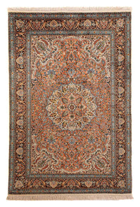 Tappeto di seta - Seta del Kashmir - 182 x 121 cm - marrone chiaro