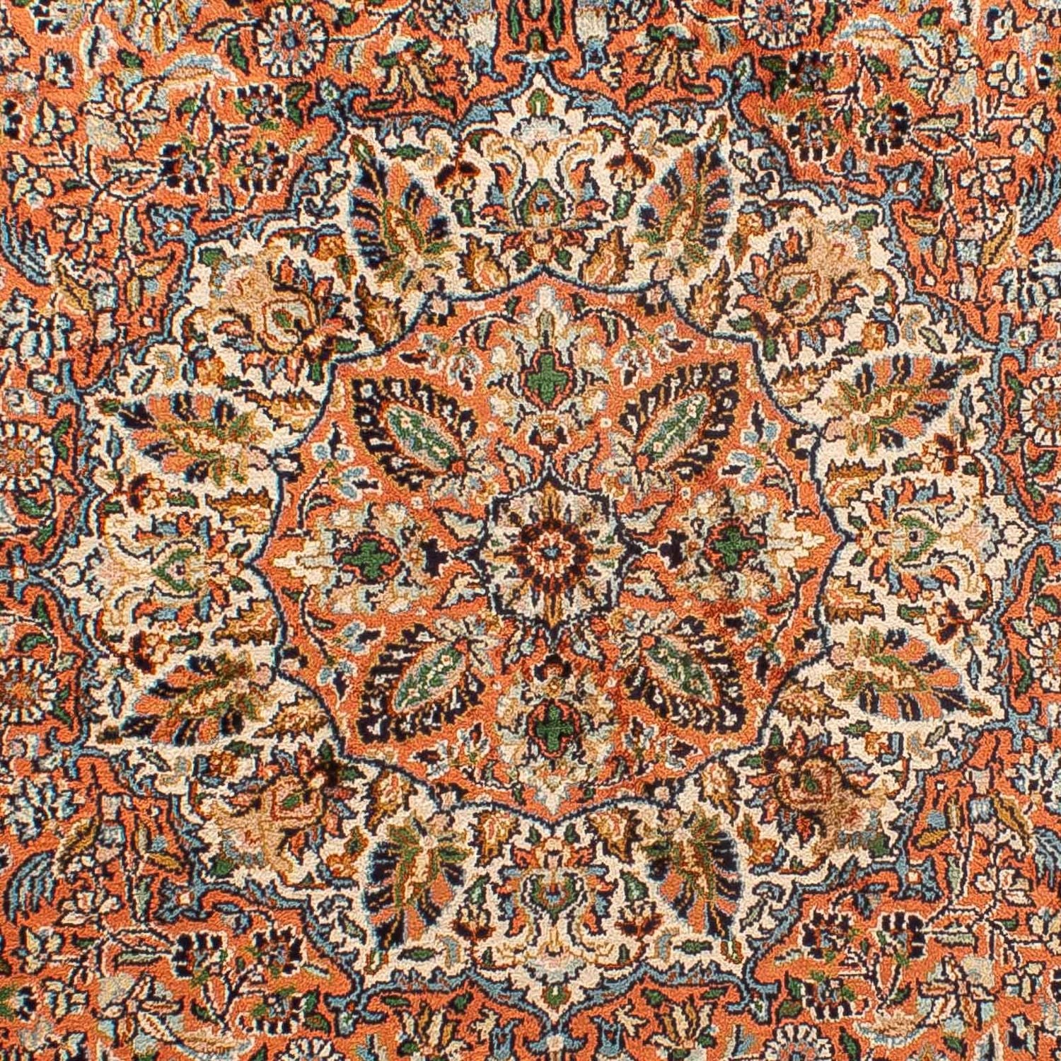 Tappeto di seta - Seta del Kashmir - 182 x 121 cm - marrone chiaro