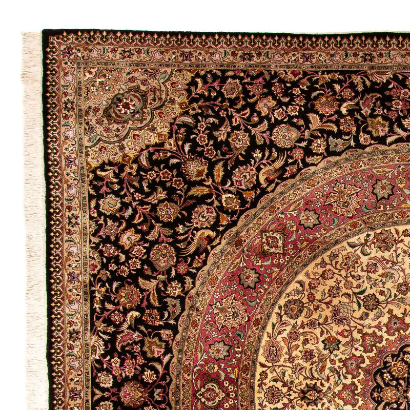 Tappeto Persero - Tabriz - Reale quadrato  - 300 x 294 cm - blu scuro