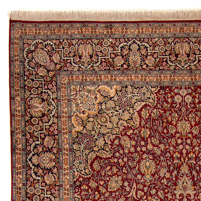 Tappeto di seta - Seta del Kashmir - 306 x 208 cm - rosso scuro