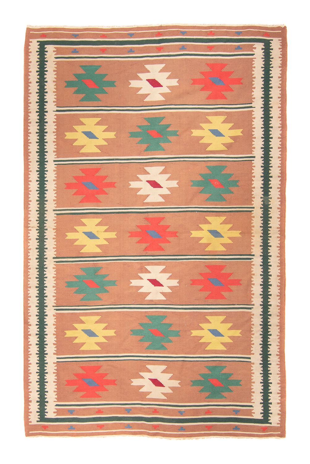 Tappeto Kelim - Tendenza - 215 x 135 cm - marrone chiaro