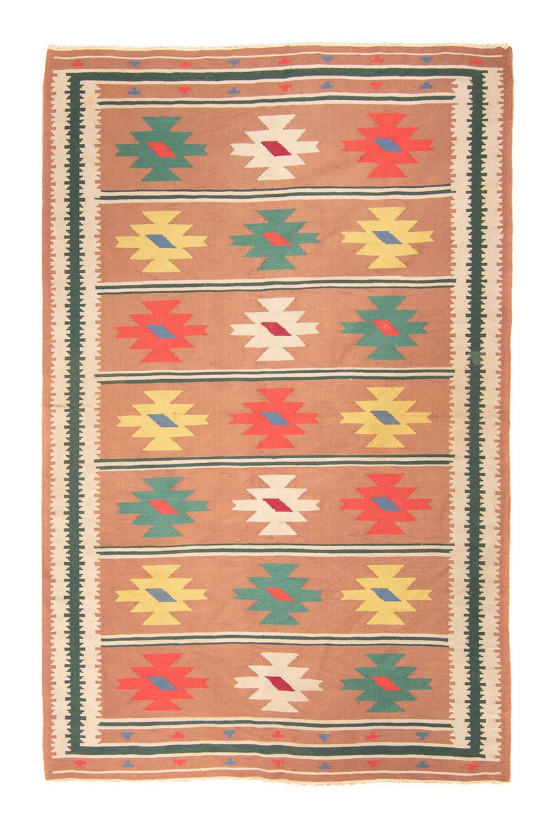 Tappeto Kelim - Tendenza - 215 x 135 cm - marrone chiaro