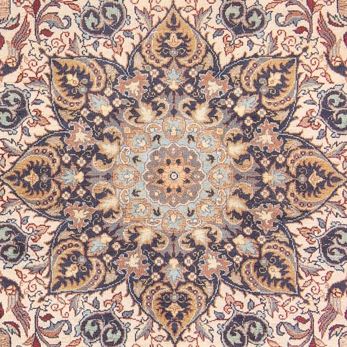 Tappeto orientale - Indo - 223 x 140 cm - marrone chiaro