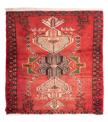 Tappeto Persero - Nomade quadrato  - 98 x 95 cm - rosso scuro