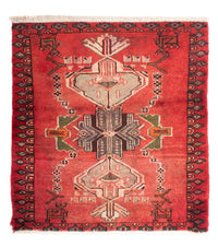 Tappeto Persero - Nomade quadrato  - 98 x 95 cm - rosso scuro