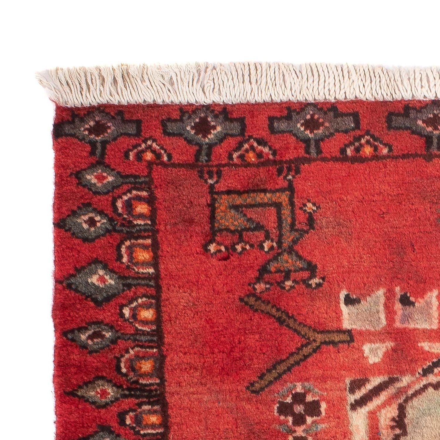 Tappeto Persero - Nomade quadrato  - 98 x 95 cm - rosso scuro