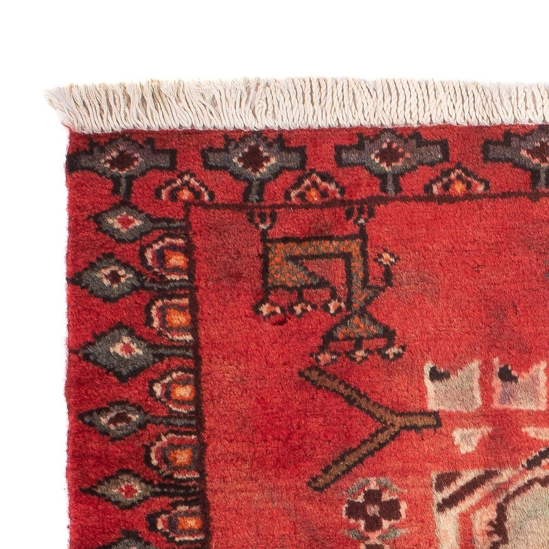 Tappeto Persero - Nomade quadrato  - 98 x 95 cm - rosso scuro