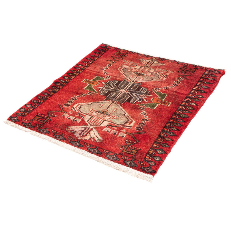 Tappeto Persero - Nomade quadrato  - 98 x 95 cm - rosso scuro