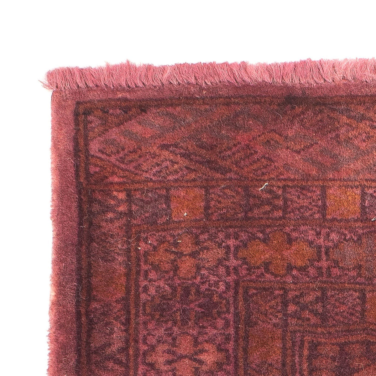 Tappeto Turkaman - 95 x 66 cm - rosso chiaro