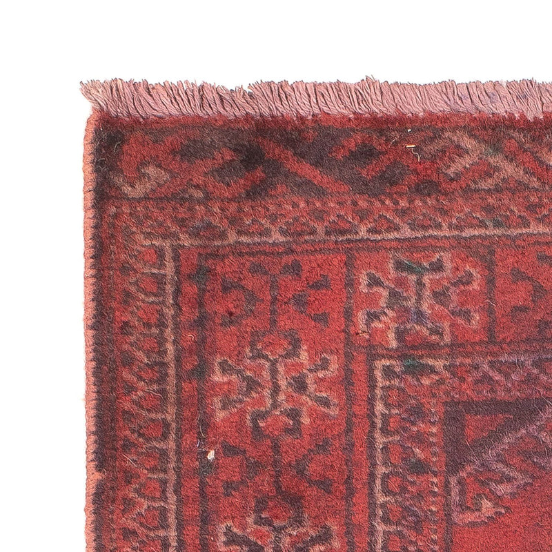 Tappeto Turkaman - 84 x 66 cm - rosso scuro