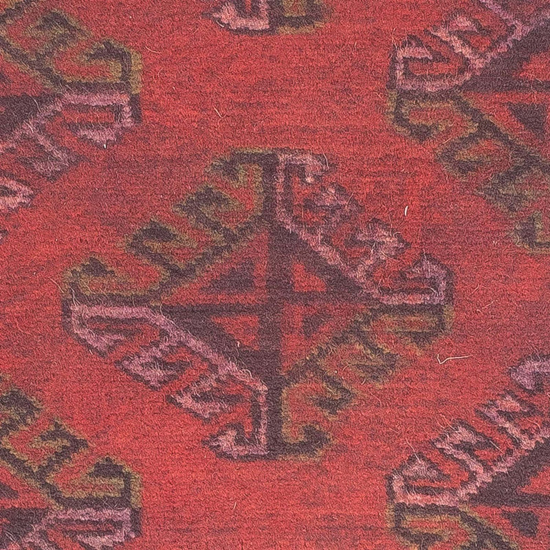 Tappeto Turkaman - 84 x 66 cm - rosso scuro