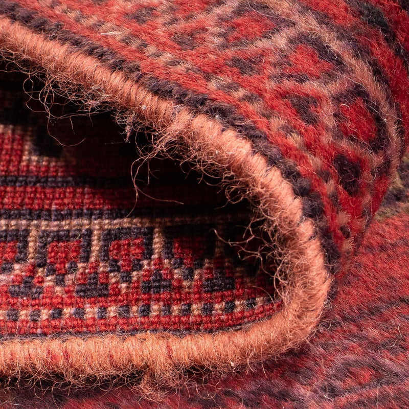 Tappeto Turkaman - 84 x 66 cm - rosso scuro