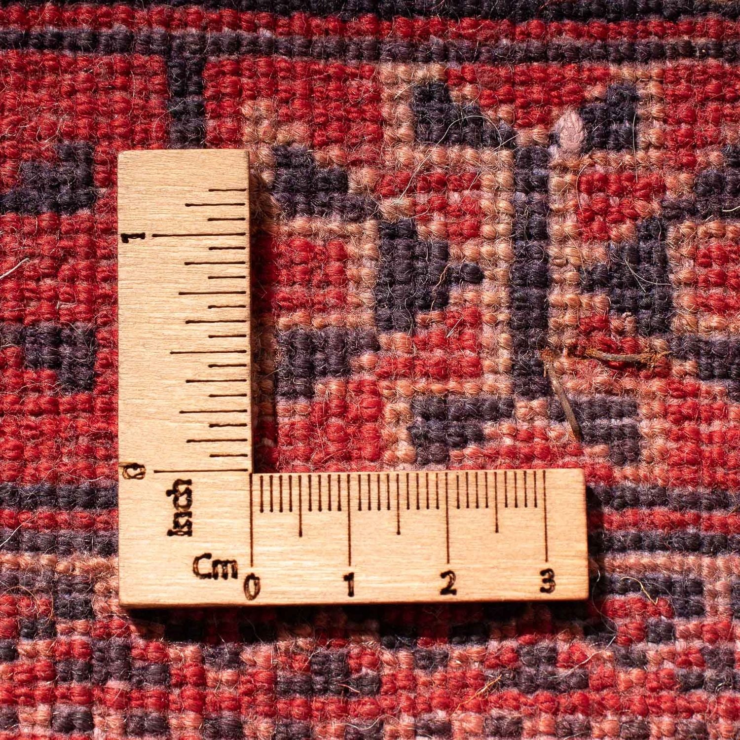 Tappeto Turkaman - 84 x 66 cm - rosso scuro