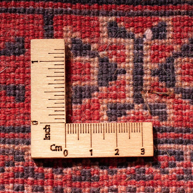 Tappeto Turkaman - 84 x 66 cm - rosso scuro