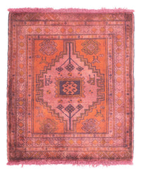 Tappeto Turkaman - 80 x 67 cm - rosso chiaro