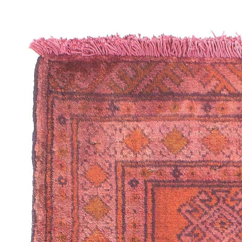 Tappeto Turkaman - 80 x 67 cm - rosso chiaro