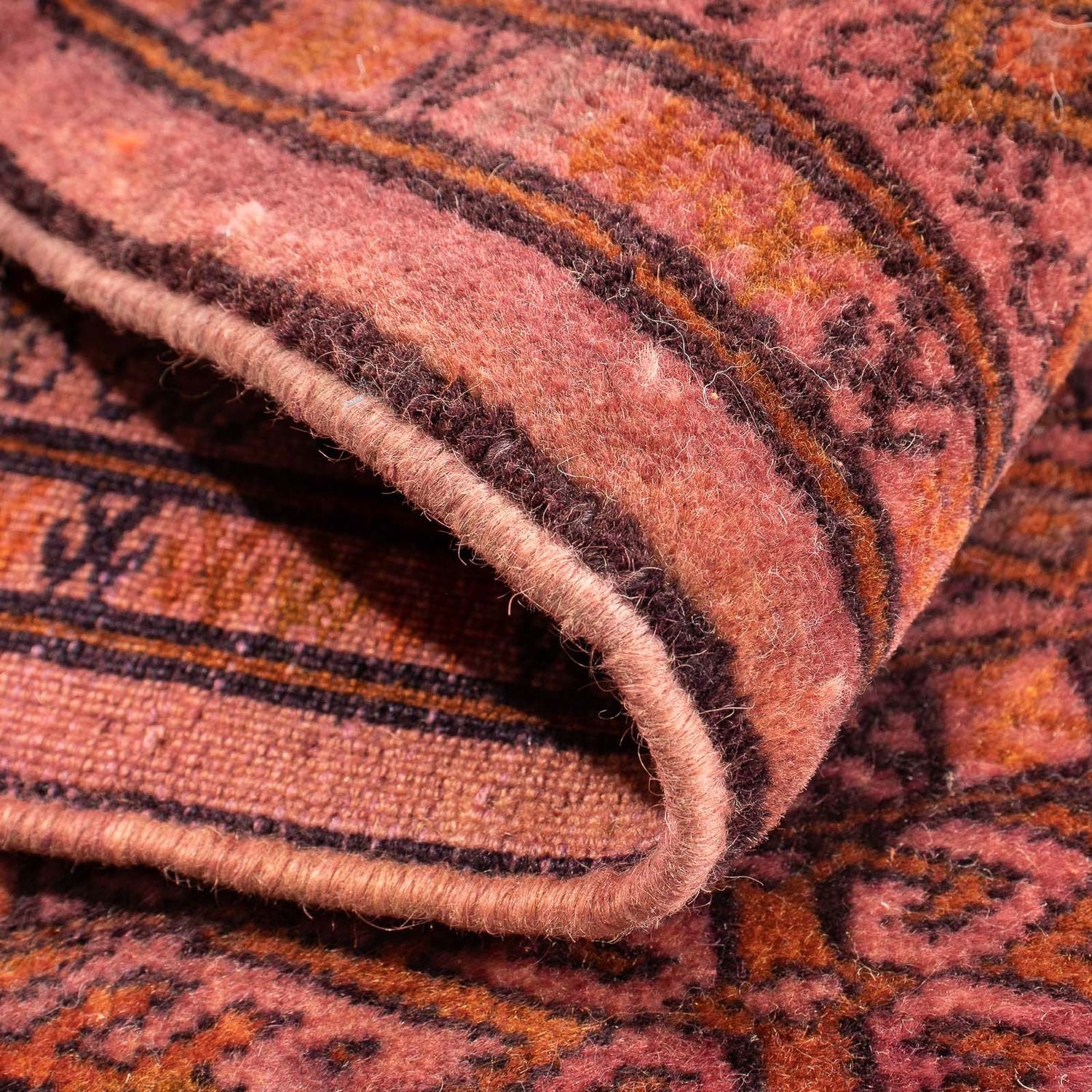 Tappeto Turkaman - 86 x 68 cm - rosso chiaro