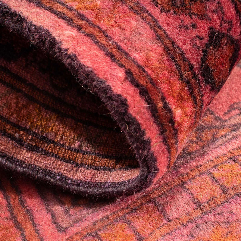 Tappeto Turkaman - 86 x 63 cm - rosso chiaro