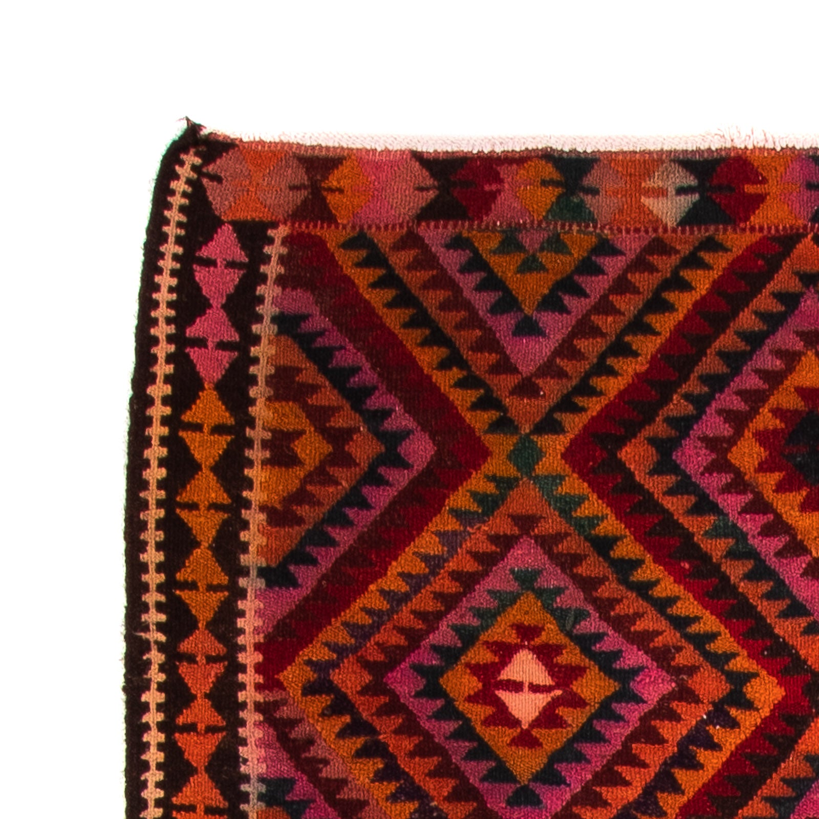 Tappeto corsia Tappeto Kelim - Vecchio - 300 x 140 cm - multicolore