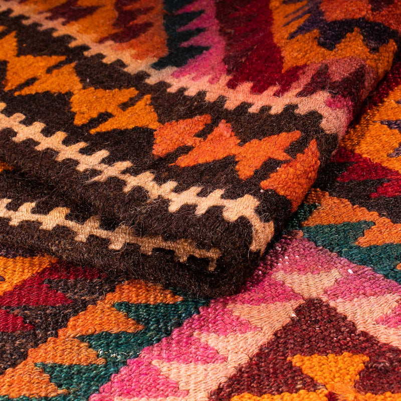 Tappeto corsia Tappeto Kelim - Vecchio - 300 x 140 cm - multicolore