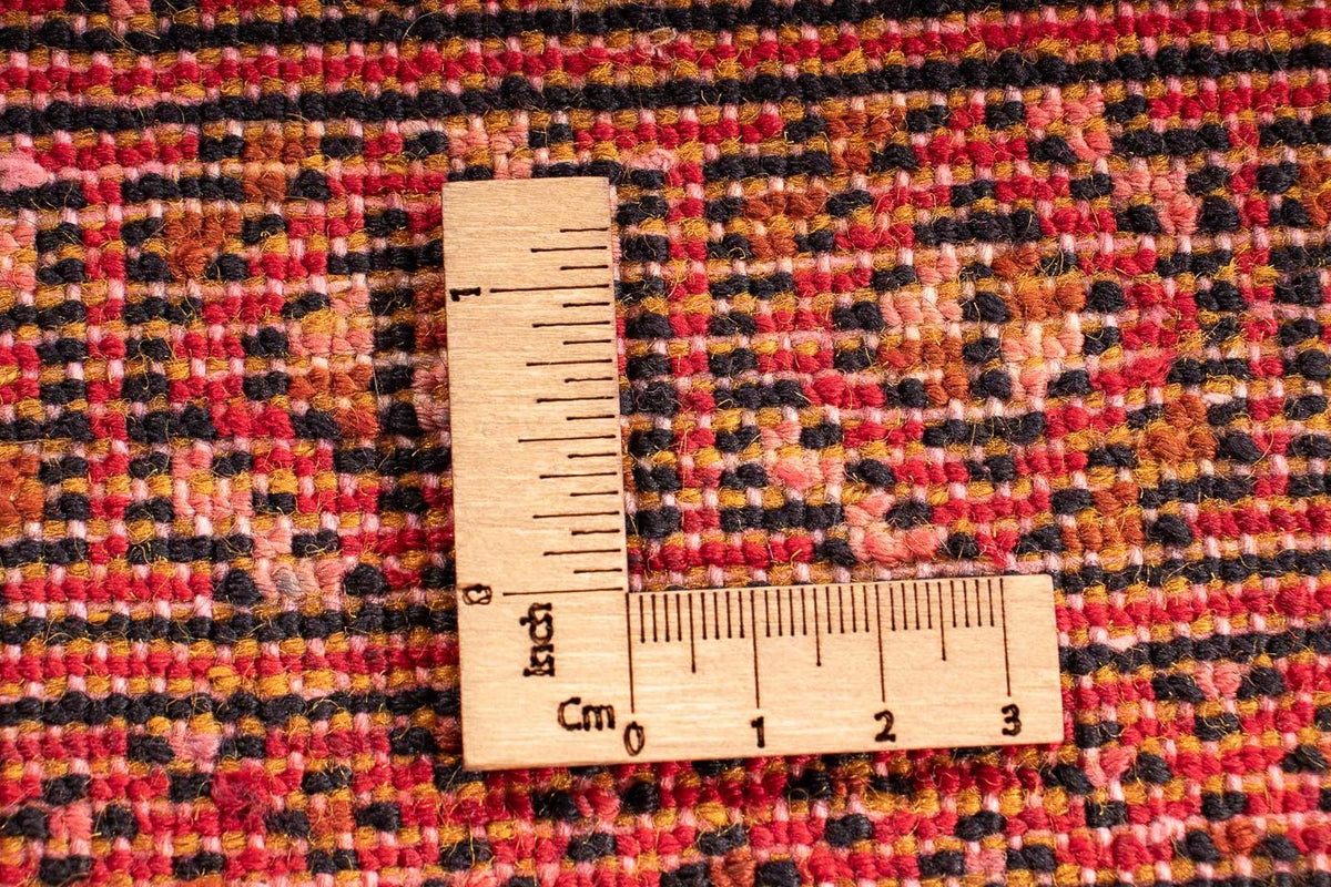 Tappeto Turkaman - 83 x 62 cm - rosso scuro