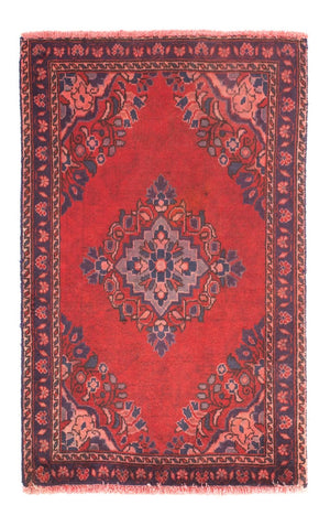 Tappeto Persero - Keshan - 87 x 57 cm - rosso scuro