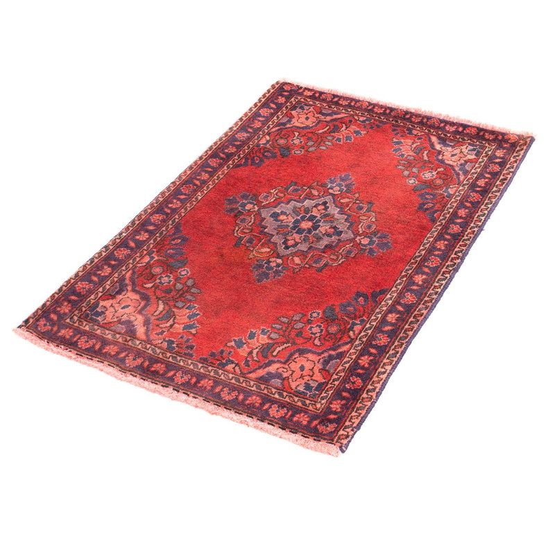 Tappeto Persero - Keshan - 87 x 57 cm - rosso scuro